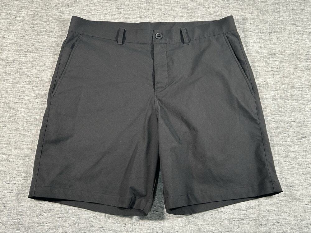 Lululemon Chino Shorts Mens 38 8.5" Black Casual Stretch Athleisure M7BFXS